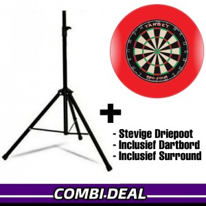 Target Dartbord Standaard Set Rood